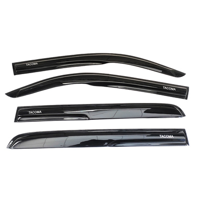 Sports ACRYLIC PMMA For Toyota TACOMA 2005-2015 Car Door Sun Shade Window Visor Sun Rain Shield Wind Deflector AIR PRESS