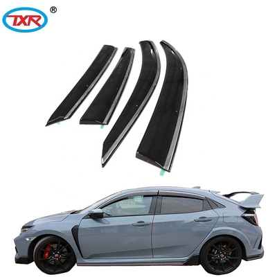 Acrylic Car Exterior Accessories Rain Visor Injection Sun Shade Rain Guards Deflector Auto Accessories For HONDA CIVIC 5DOOR 2018+